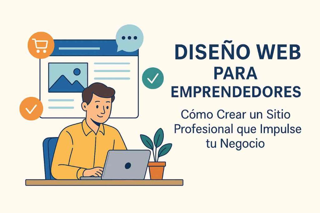Diseño web profesional para emprendedores digitales trabajando desde casa