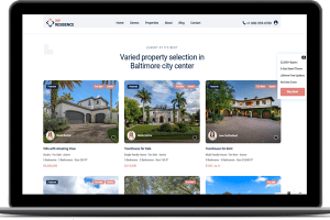 Página web para inmobiliaria con listado de propiedades en Argentina