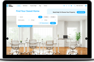 Web para inmobiliaria adaptada a celular con formulario de contacto
